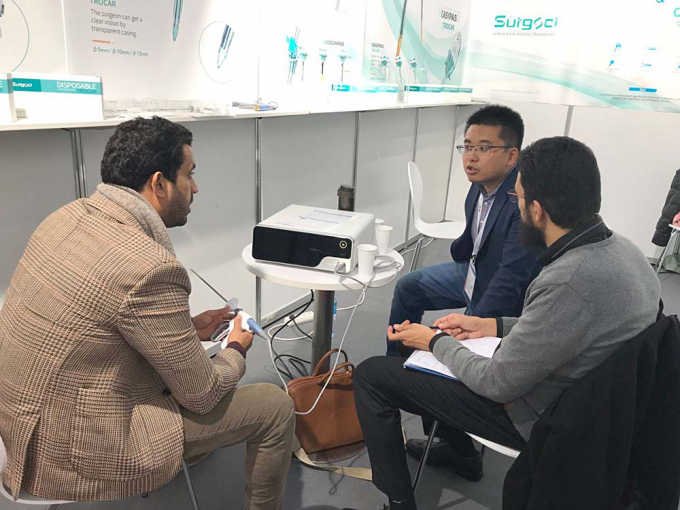 सर्जरी के लिए सीई प्रमाणित 12 मिमी हैसन टाइप डिस्पोजेबल ट्रोकार, सर्जसाइ मेडिकल 8