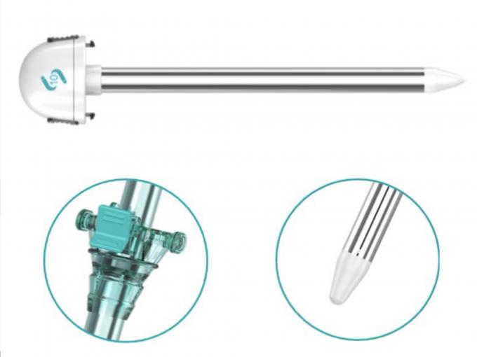 प्लास्टिक 10 मिमी डिस्पोजेबल हसन ट्रोकार ब्लंट टिप पेट सर्जिकल उपकरण 0