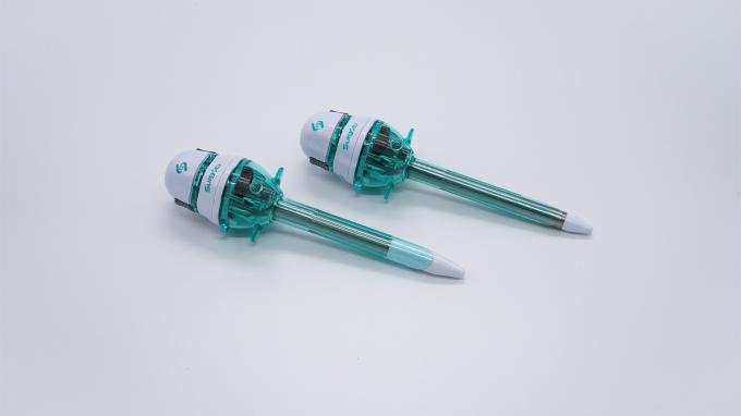 पेट की सर्जरी के लिए सिंगल यूज सर्जिकल ब्लंट ट्रोकार राउंडेड टिप सेफ्टी 1